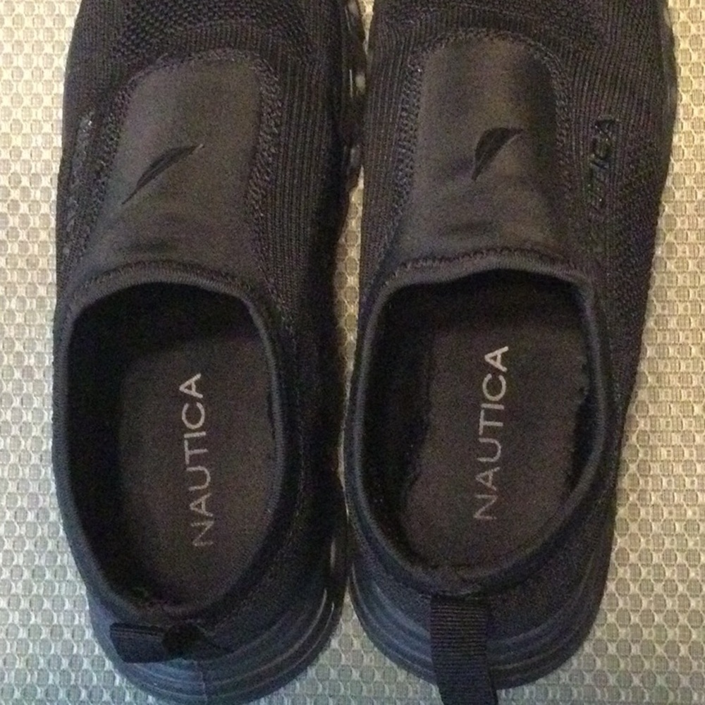 Nautica size 8 black textile slip on sneakers for women - Picture 7 of 8